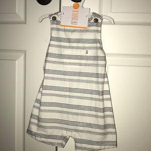 NWT Baby boy overalls with matching hat